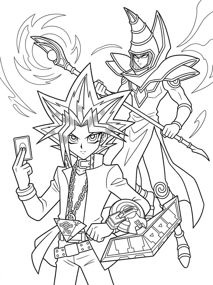 Yu-Gi-Oh Coloring Pages 19 Yu Gi Oh coloring pages for preschoolers