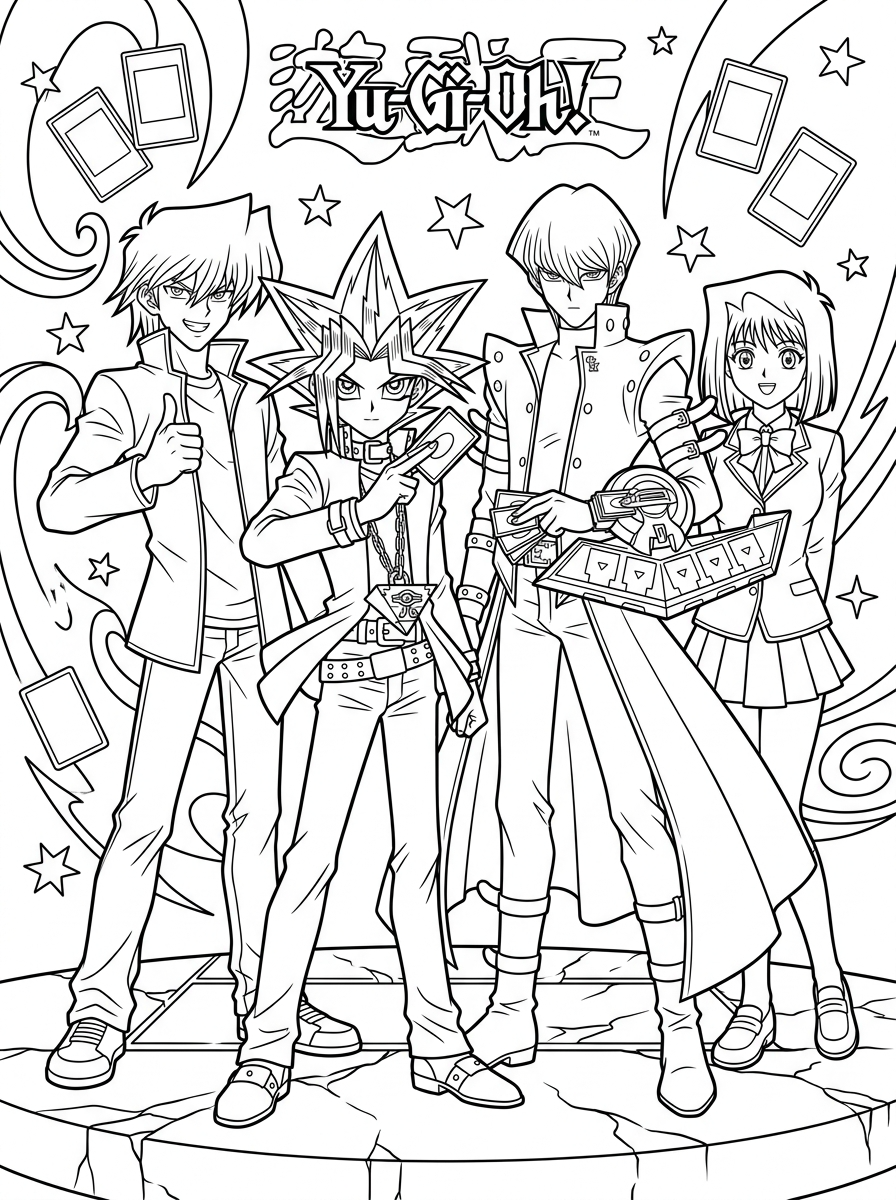 Yu-Gi-Oh Coloring Pages 15 preschool Yu Gi Oh coloring pages