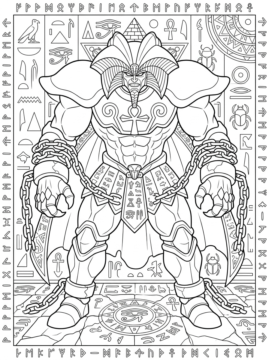 Yu-Gi-Oh Coloring Pages 5 printable Yu Gi Oh coloring pages for adults