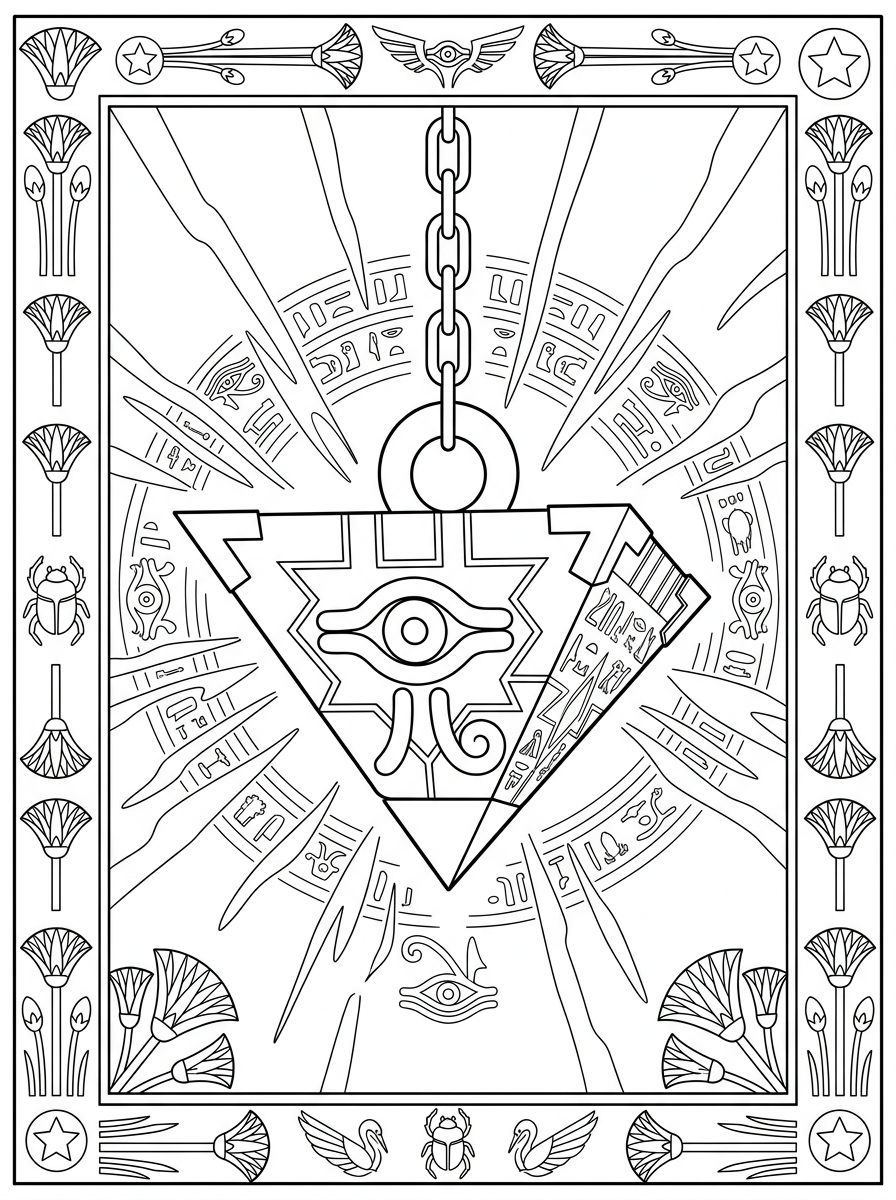 Yu-Gi-Oh Coloring Pages 7 detailed Yu Gi Oh coloring pages