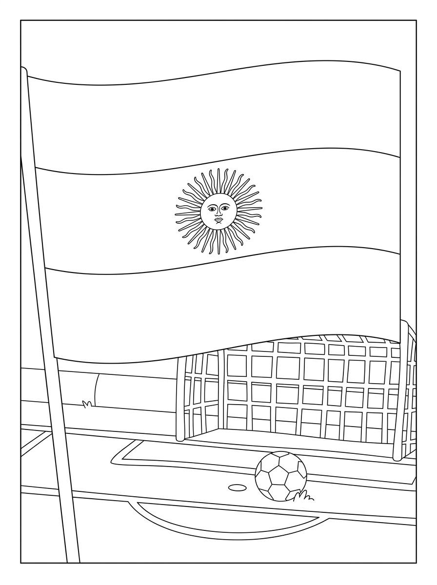 Ausmalbilder der argentinischen Flagge 15 schwierige Ausmalbilder der argentinischen Flagge 1