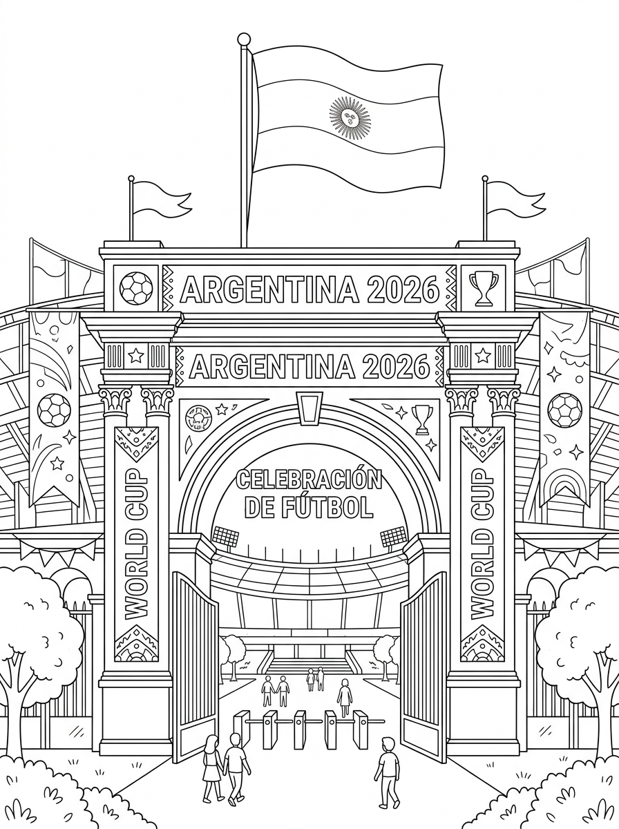 Ausmalbilder der argentinischen Flagge 17 Ausmalbilder der argentinischen Flagge für Vorschulkinder