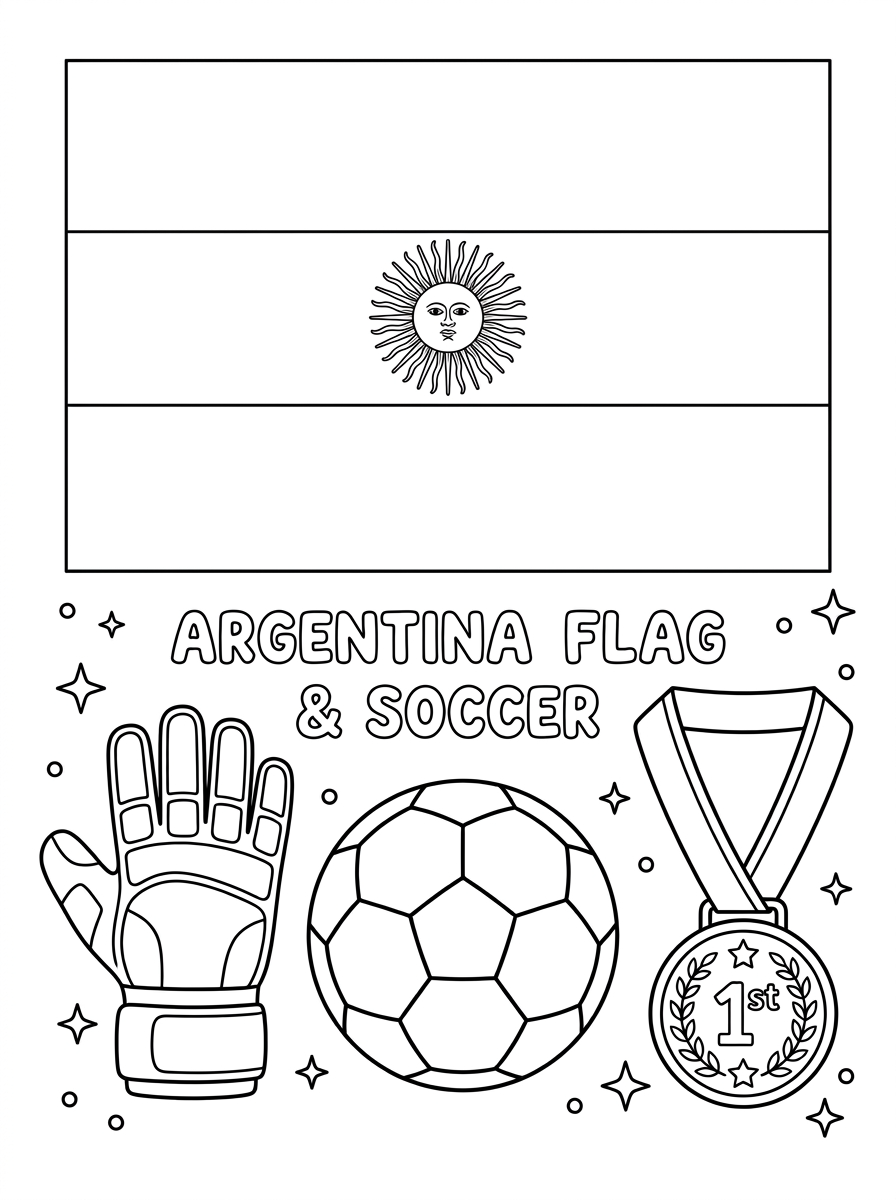 Ausmalbilder der argentinischen Flagge 19 Niedliche Ausmalbilder der argentinischen Flagge 1