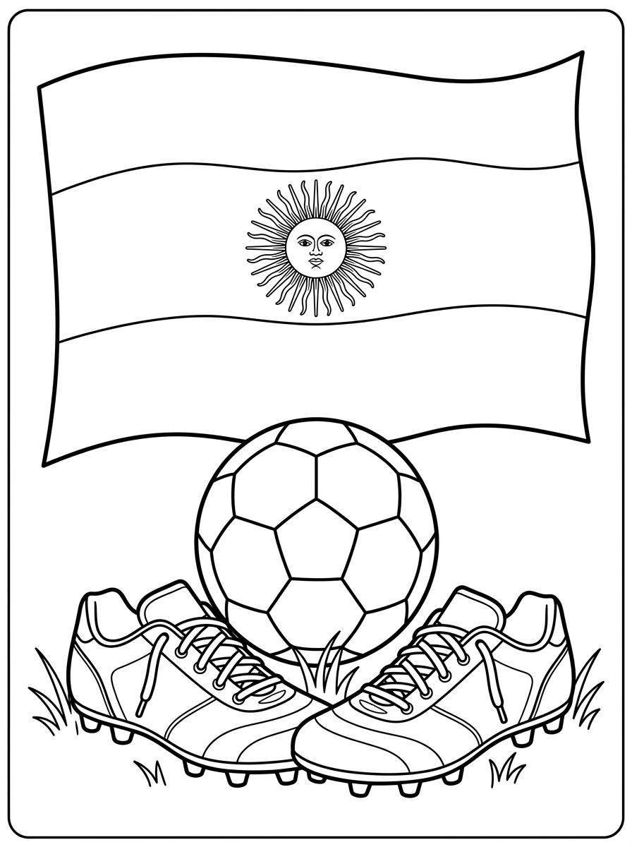 Ausmalbilder der argentinischen Flagge 10 kostenlose Ausmalbilder der argentinischen Flagge für Kinder