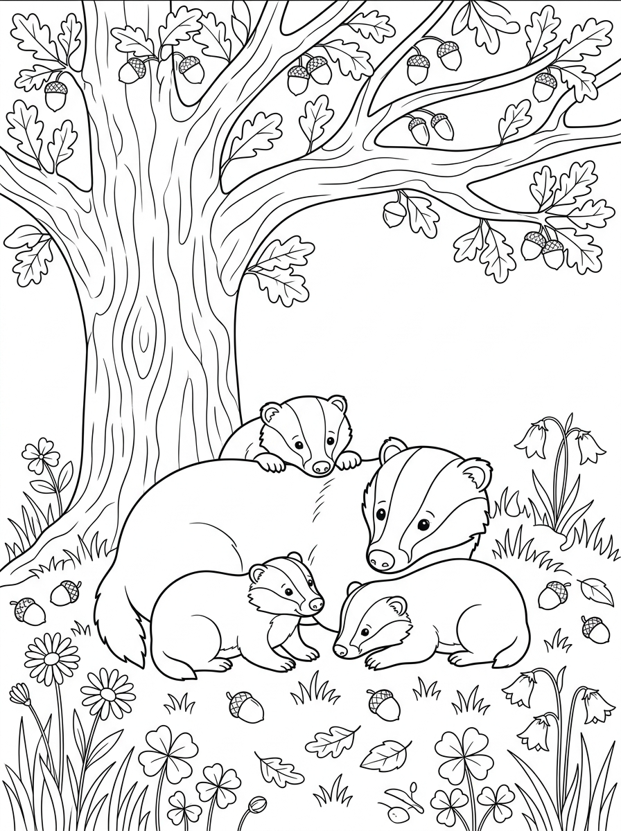 Badger Coloring Pages 16 Badger coloring pages to print