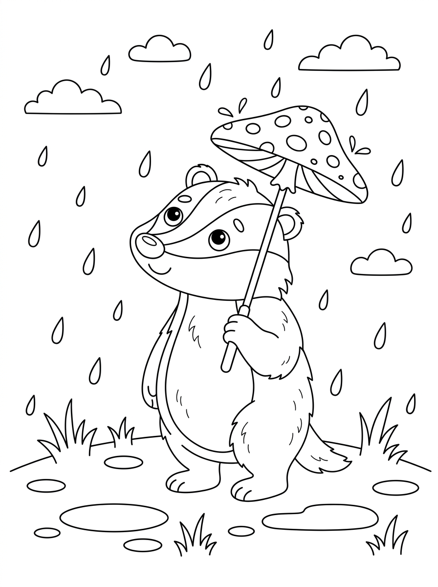 Badger Coloring Pages 21 Badger coloring pages printable