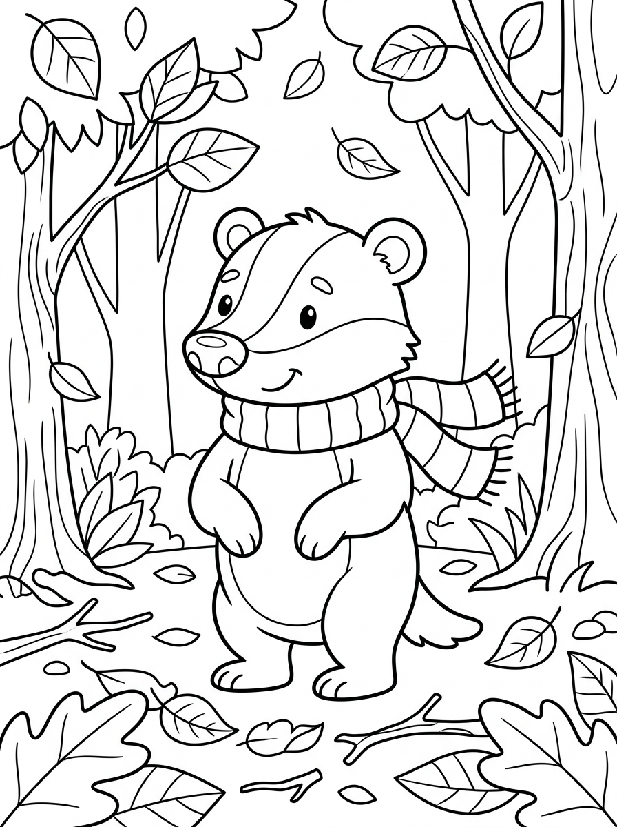 Badger Coloring Pages 23 free coloring pages Badger 1
