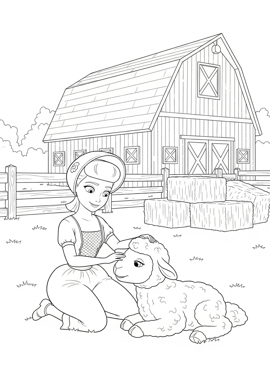 Bo Peep Coloring Pages 16 free adult Bo Peep coloring pages