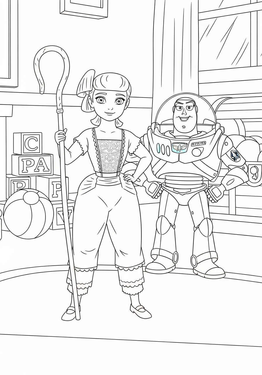 Bo Peep Coloring Pages 19 printable coloring pages Bo Peep