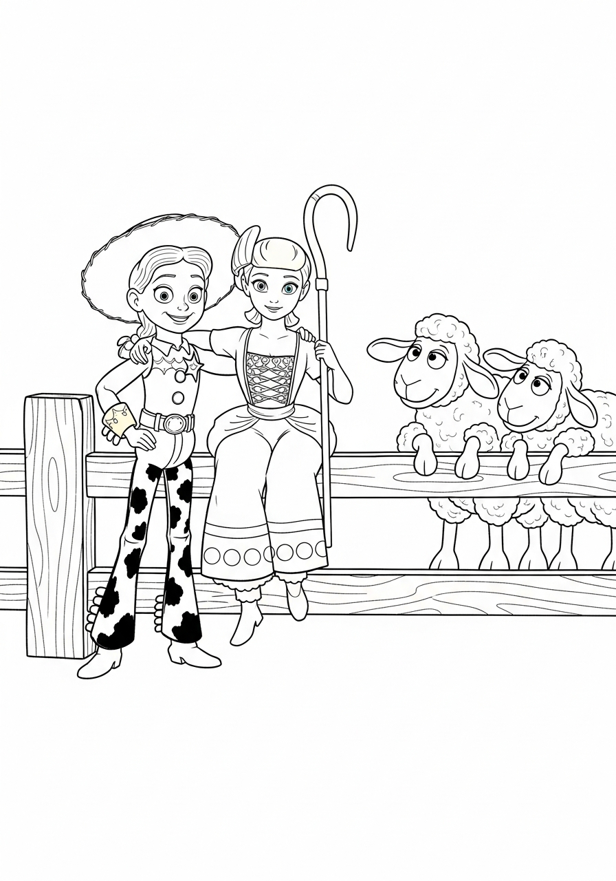 Bo Peep Coloring Pages 20 Bo Peep coloring pages for kids