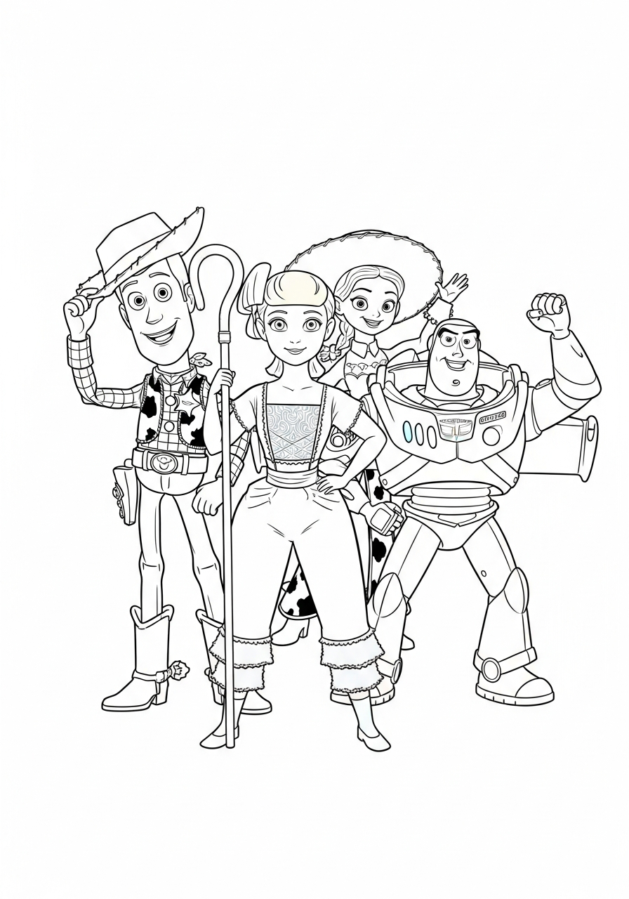 Bo Peep Coloring Pages 26 free Bo Peep printable coloring pages 2