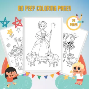 Bo Peep Coloring Pages thumbnail