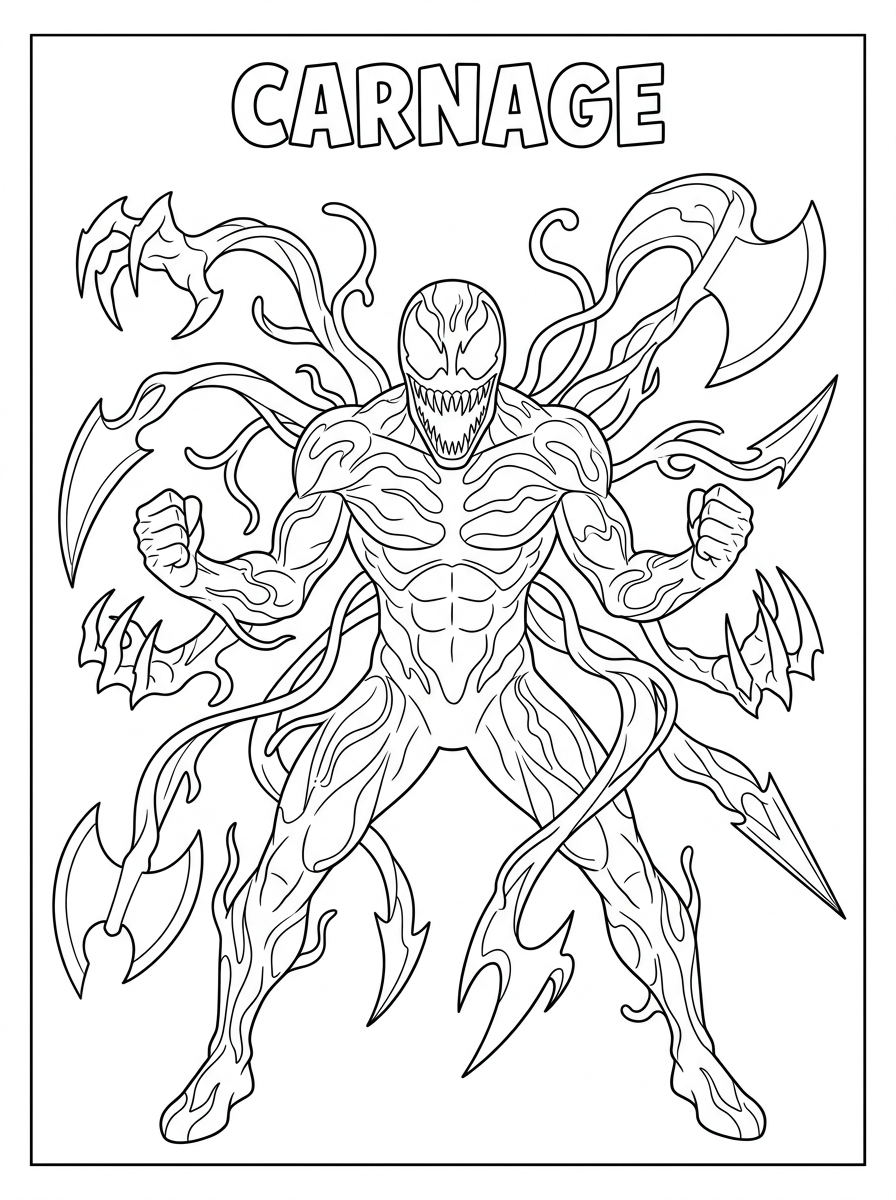 Carnage Coloring Pages 14 grinch cute Carnage coloring pages 1