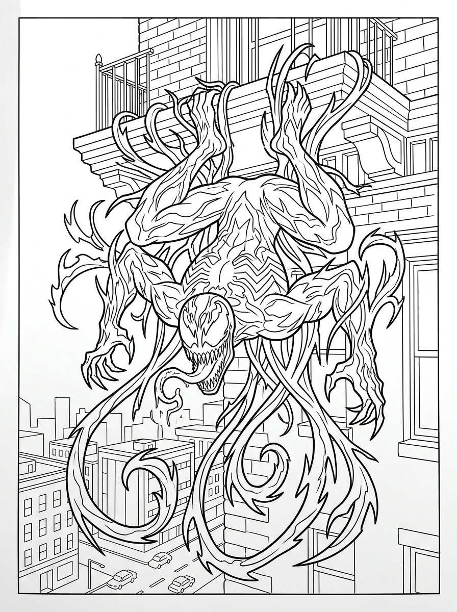 Carnage Coloring Pages 16 Carnage cards coloring pages