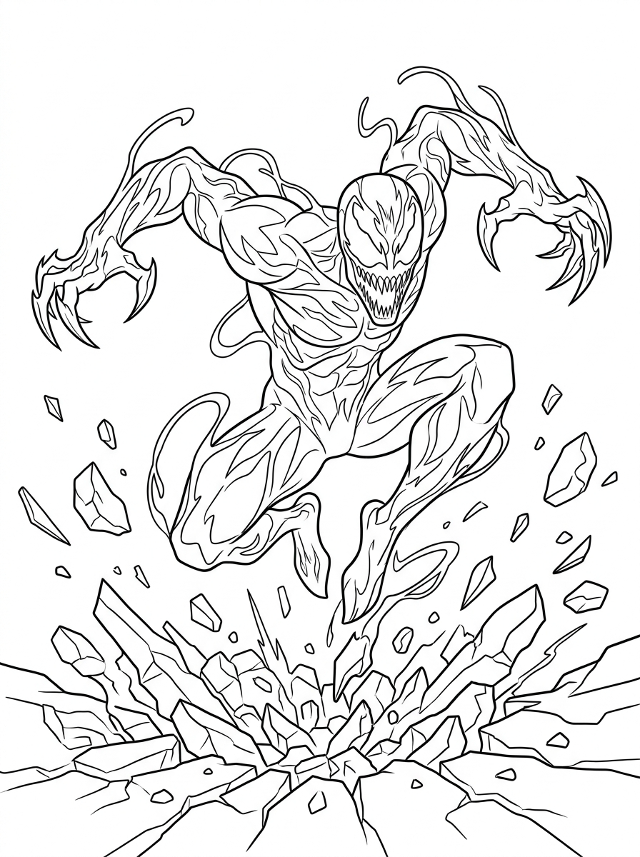 Carnage Coloring Pages 17 merry Carnage coloring pages