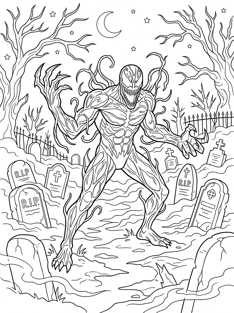 Carnage Coloring Pages 19 easy Carnage coloring pages
