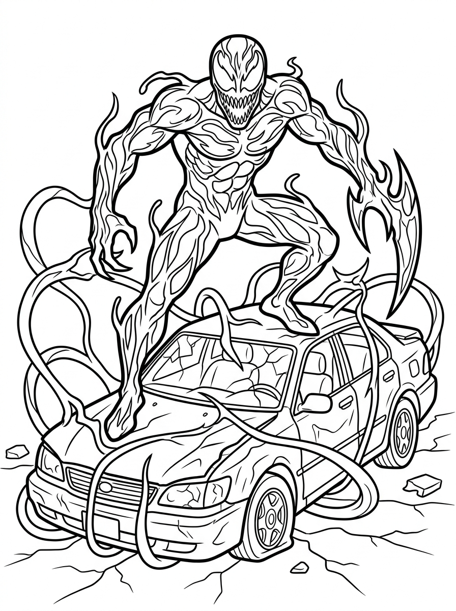 Carnage Coloring Pages 20 adult Carnage coloring pages