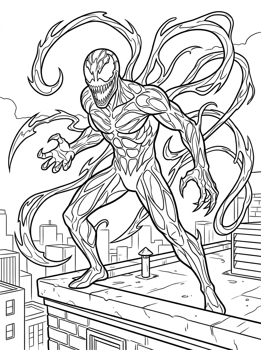 Carnage Coloring Pages 21 free printable Carnage coloring pages