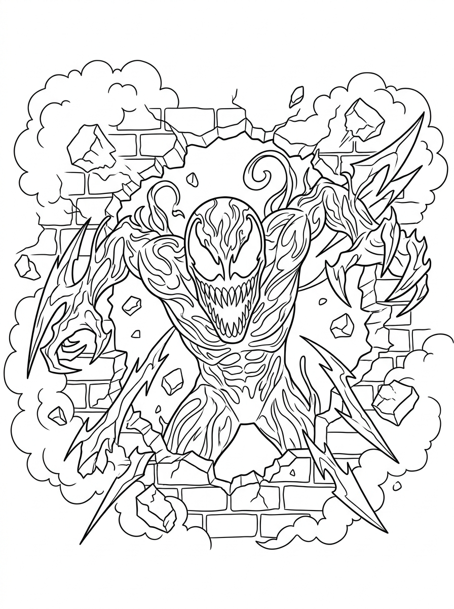 Carnage Coloring Pages 4 Carnage coloring pages free printable