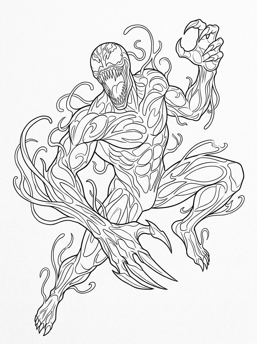 Carnage Coloring Pages 8 coloring pages for kids Carnage
