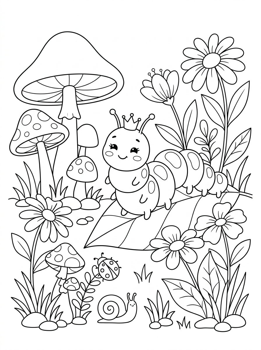 cute coloring pages Caterpillar
