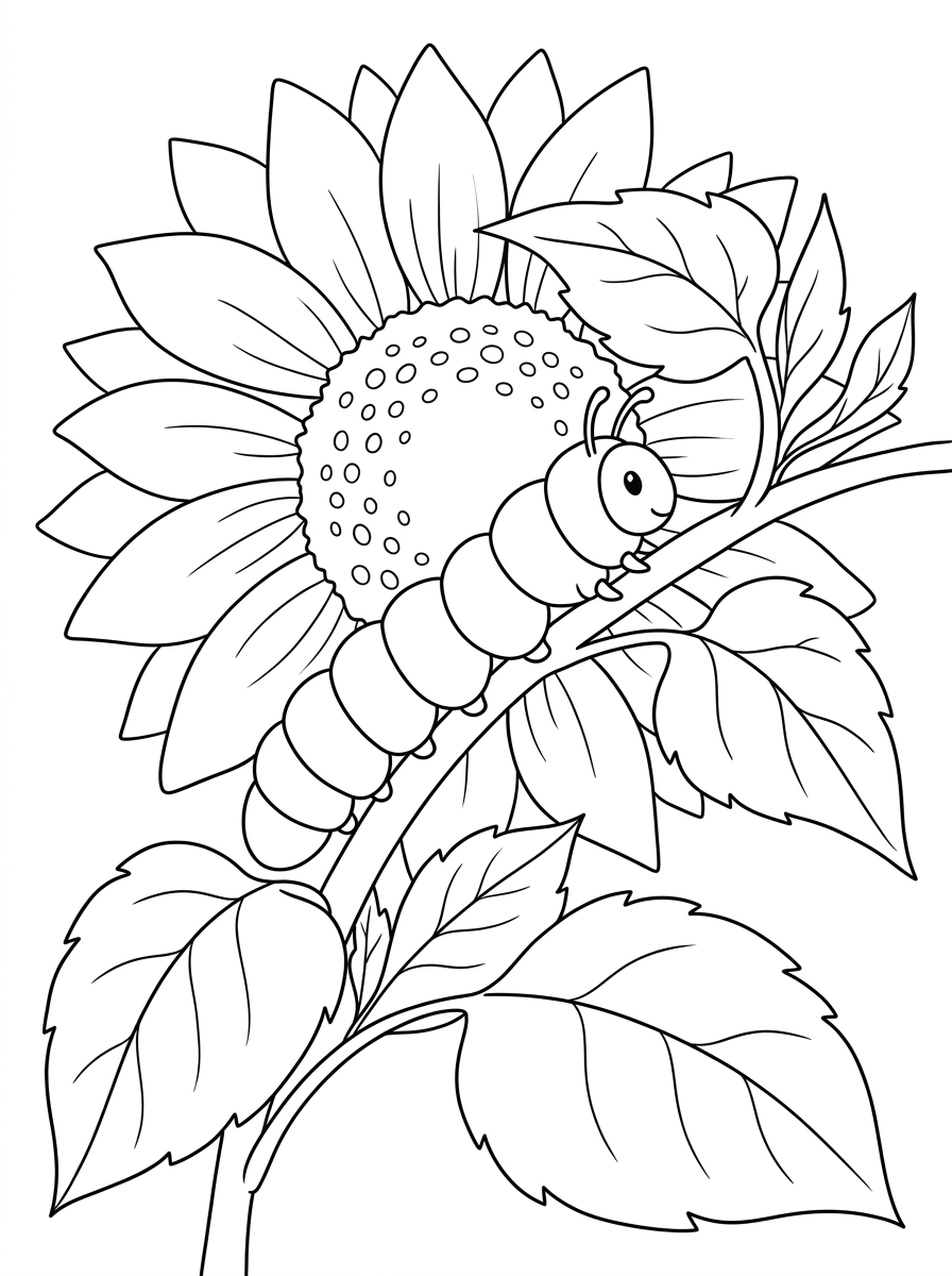 coloring pages printable Caterpillar
