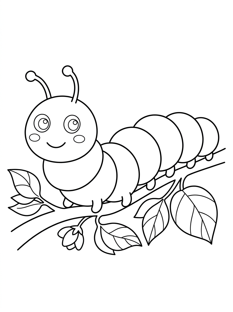 kids Caterpillar coloring pages