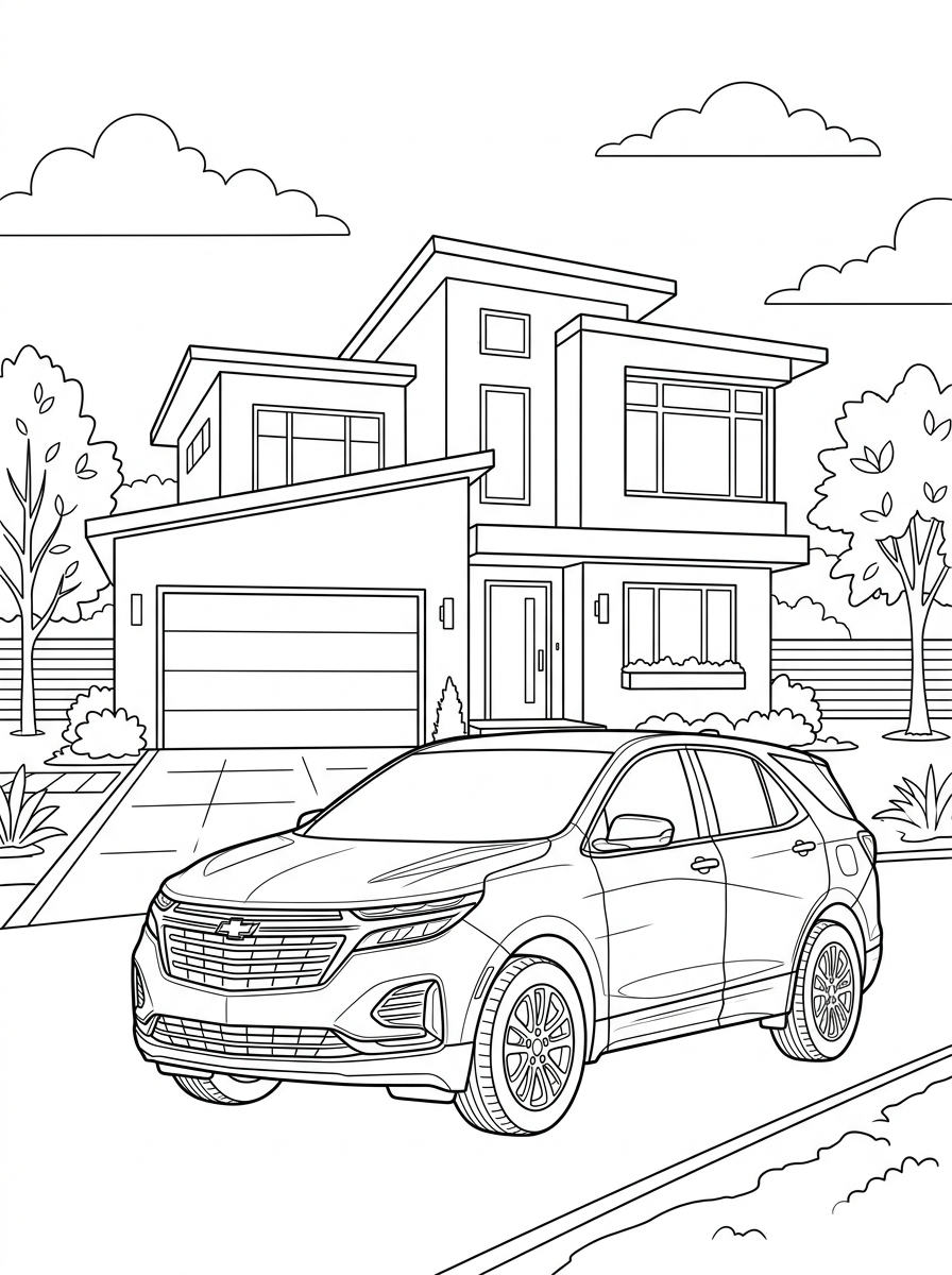 old-fashioned Chevrolet coloring pages