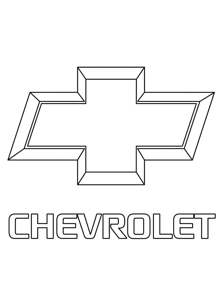 Chevrolet decorations coloring pages 1