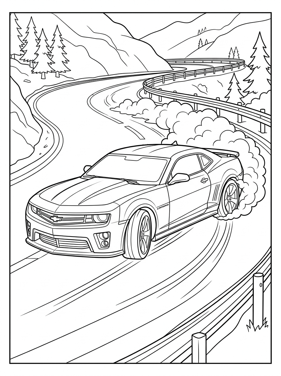 free printable Chevrolet coloring pages for adults