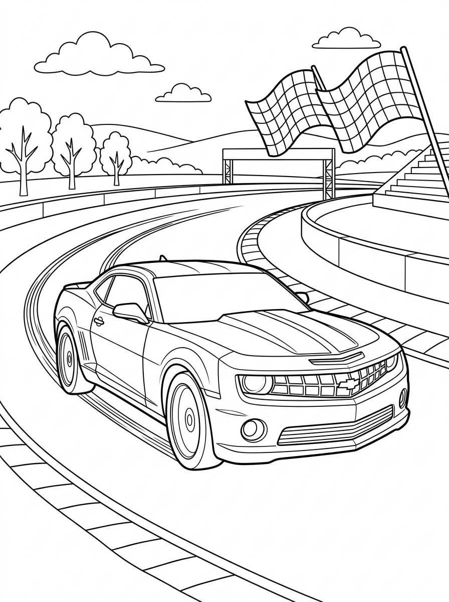 Chevrolet coloring pages easy