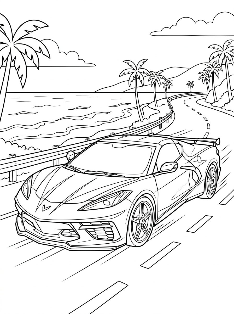 Chevrolet coloring pages for preschoolers