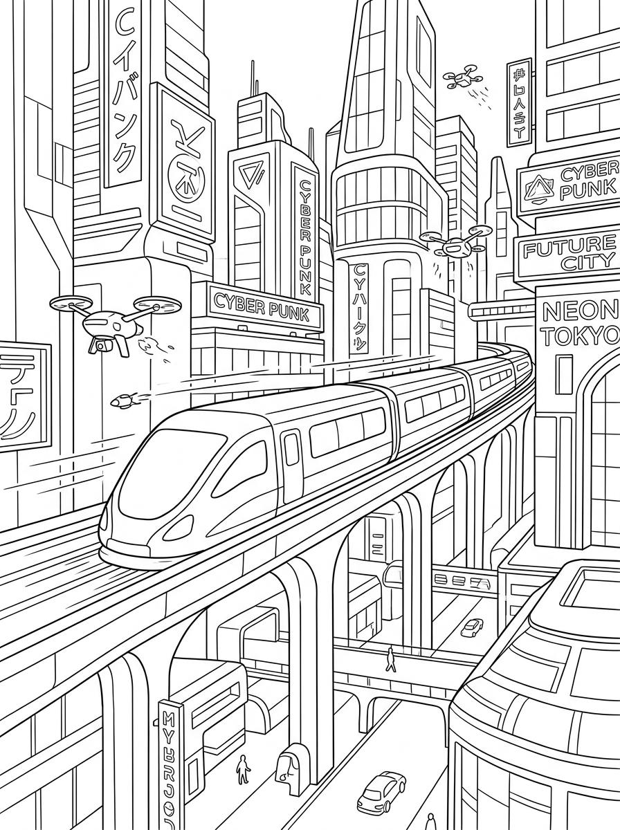 Cyberpunk Coloring Pages 18 merry Cyberpunk coloring pages