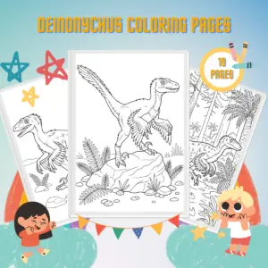 Deinonychus Coloring Pages thumbnail