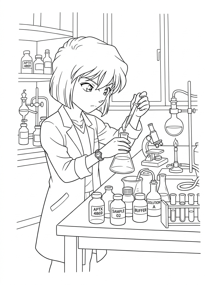 adult Detective Conan coloring pages