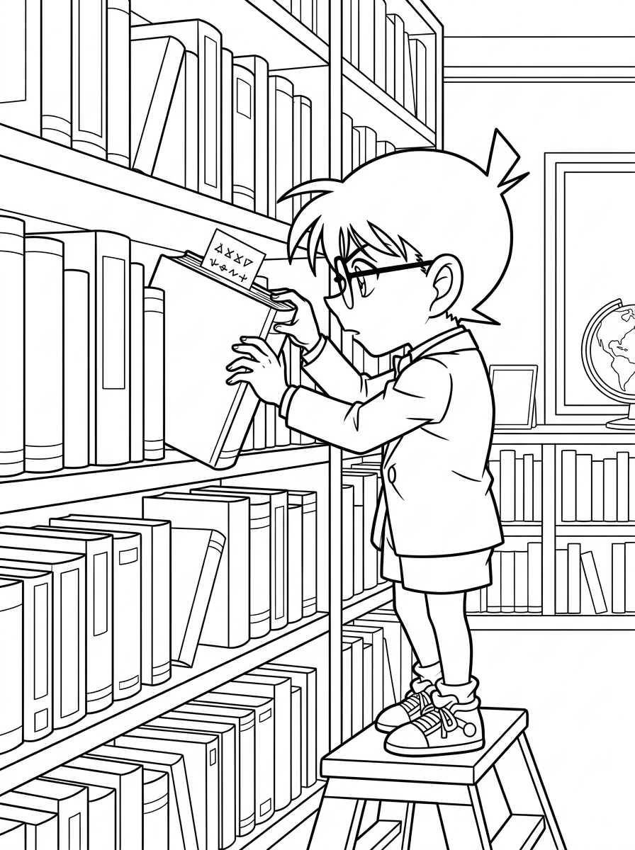 Detective Conan coloring pages free printable