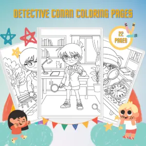 Detective Conan Coloring Pages thumbnail