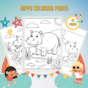 Hippo Coloring Pages thumbnail