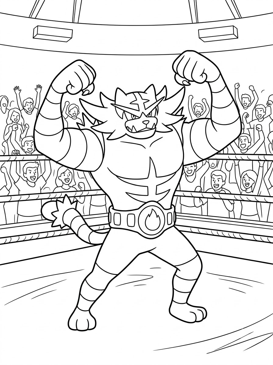 old-fashioned Incineroar coloring pages