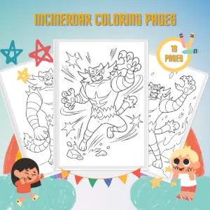 Incineroar Coloring Pages thumbnail