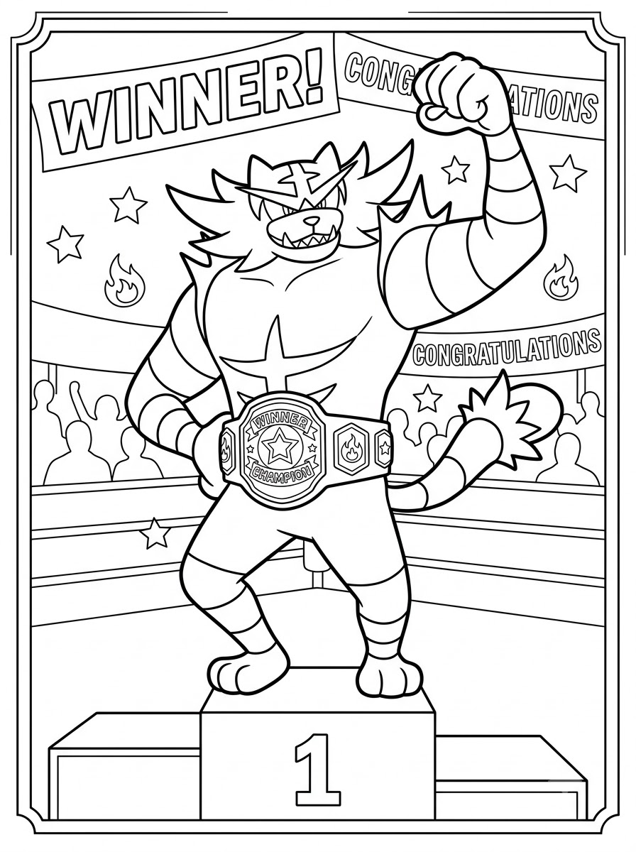 coloring pages printable Incineroar