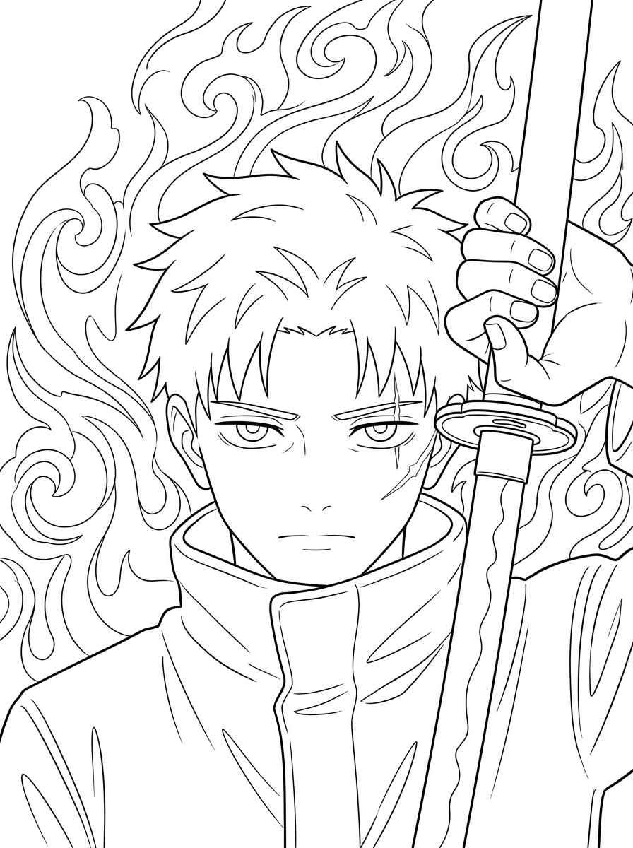 disegni da colorare di Kagurabachi 23 Disegni da colorare di decorazioni Kagurabachi