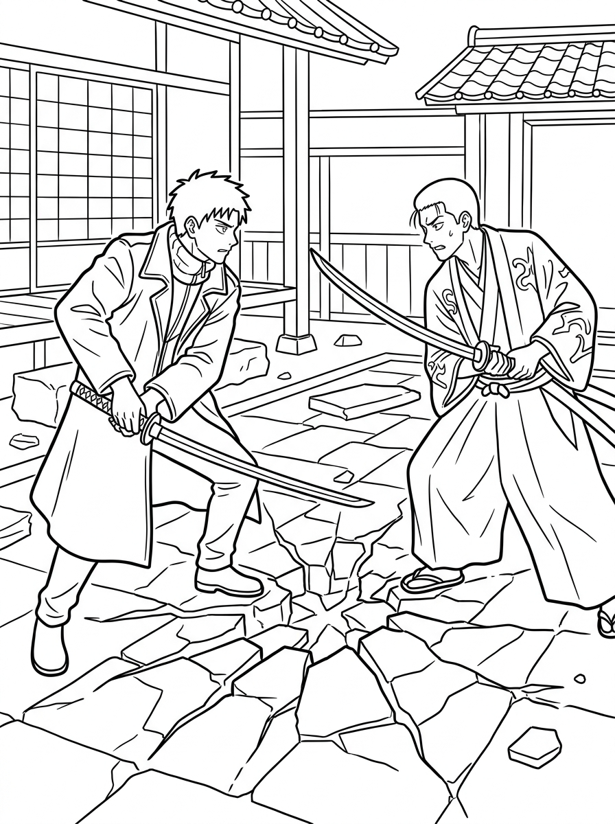 disegni da colorare di Kagurabachi 18 Disegni da colorare delle carte Kagurabachi