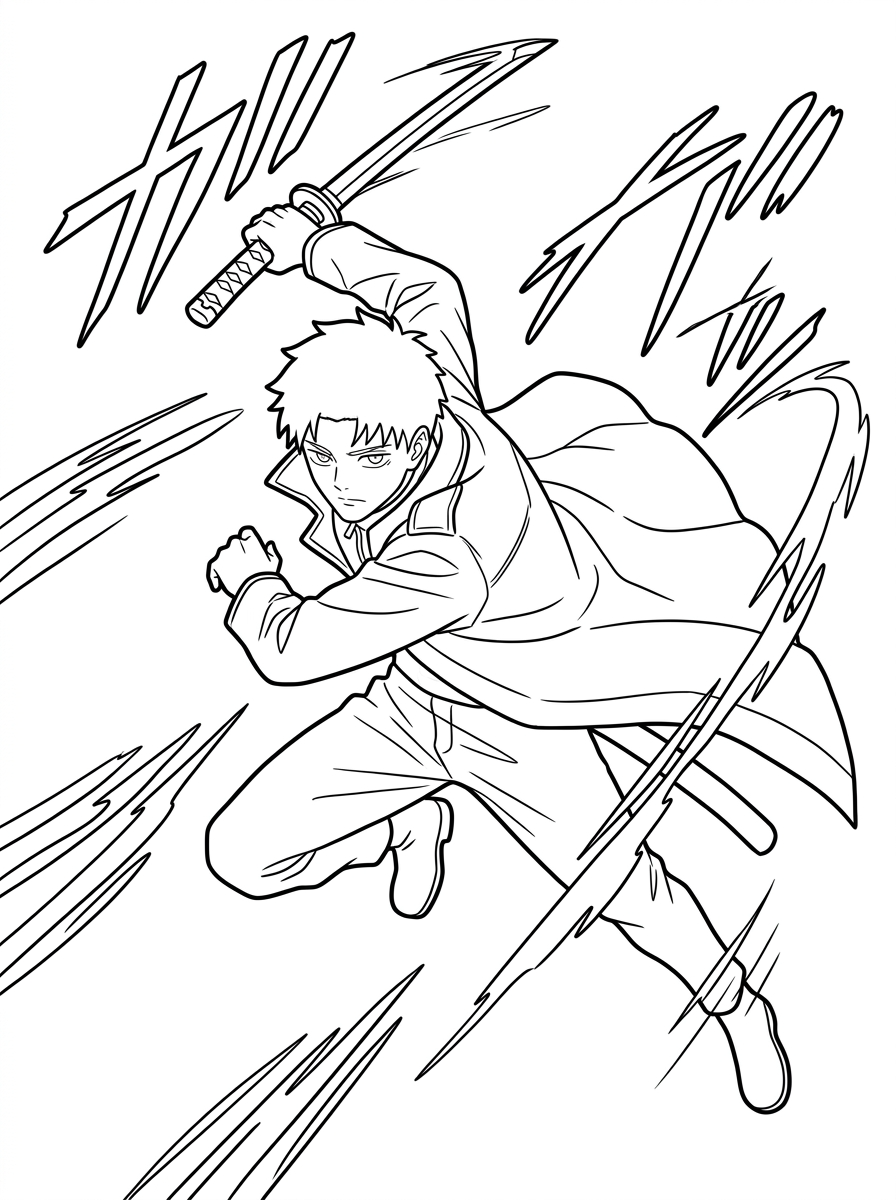 disegni da colorare di Kagurabachi 17 Disegni da colorare di ornamenti Kagurabachi