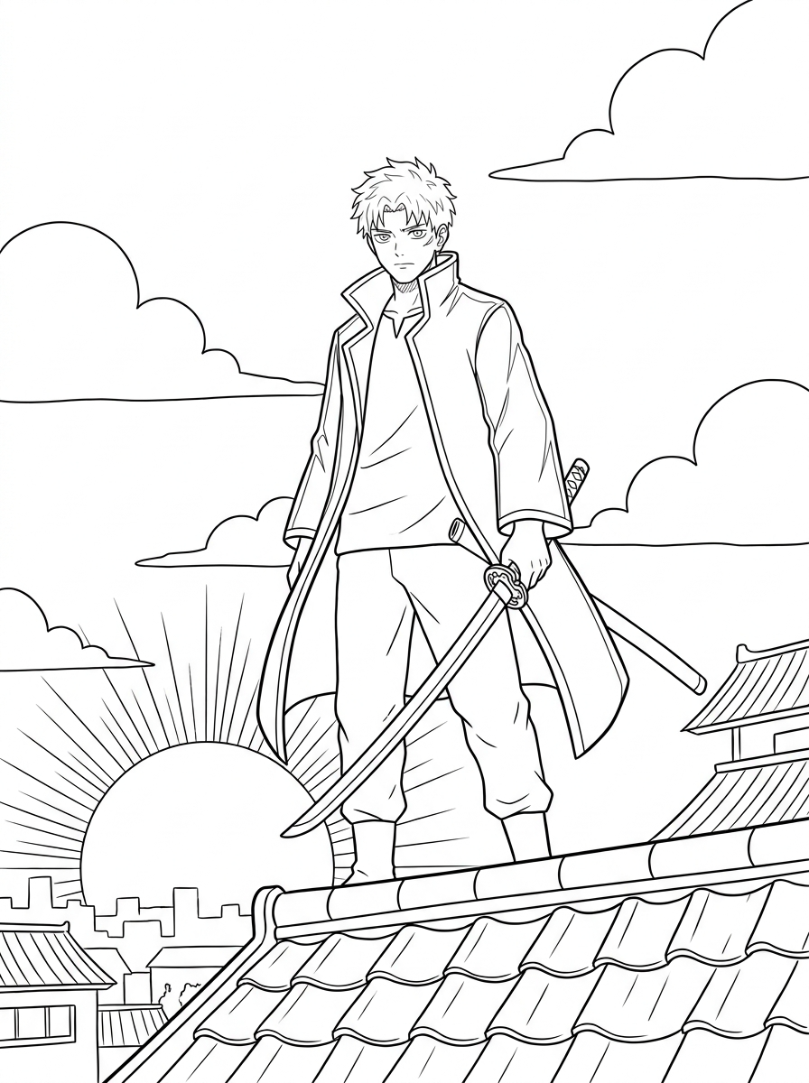 disegni da colorare di Kagurabachi 15 Disegni da colorare gratuiti dell'albero Kagurabachi