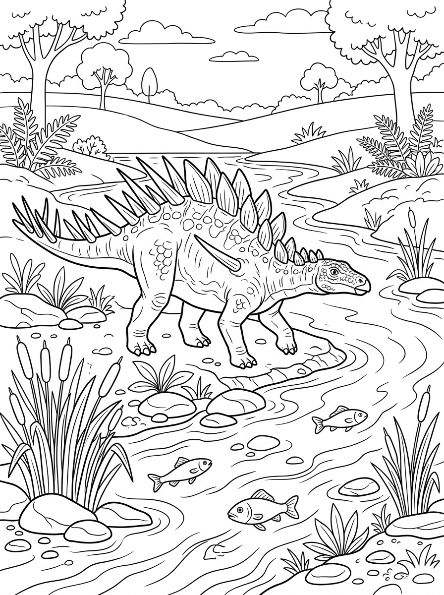 Kentrosaurus Coloring Pages 11 printable Kentrosaurus coloring pages