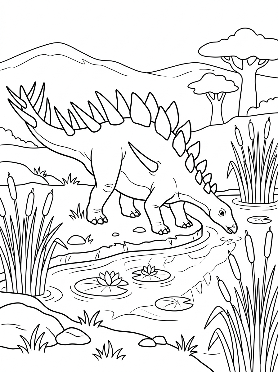 Kentrosaurus Coloring Pages 12 hard Kentrosaurus coloring pages