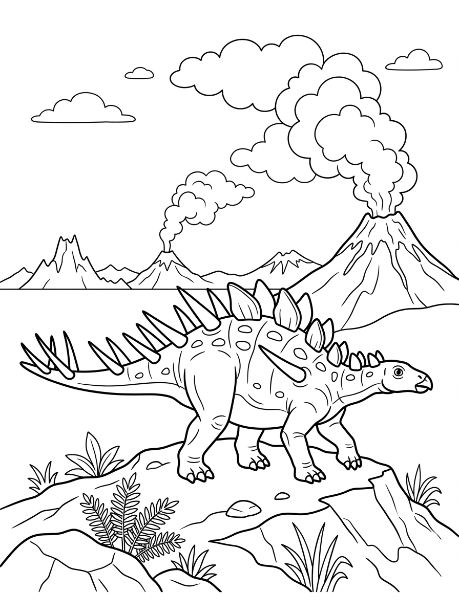 Kentrosaurus Coloring Pages 19 Kentrosaurus coloring pages for adults