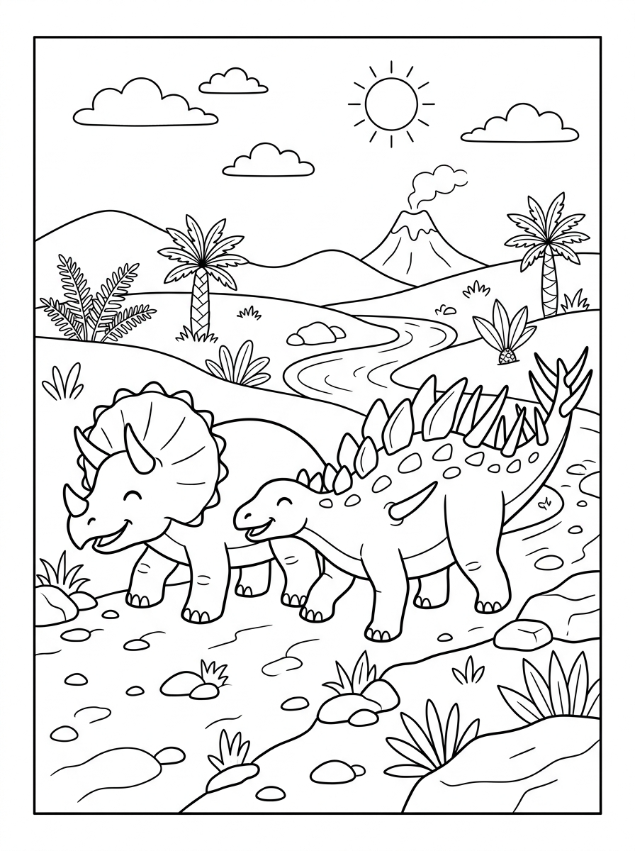 Kentrosaurus Coloring Pages 22 kawaii cute Kentrosaurus coloring pages 1