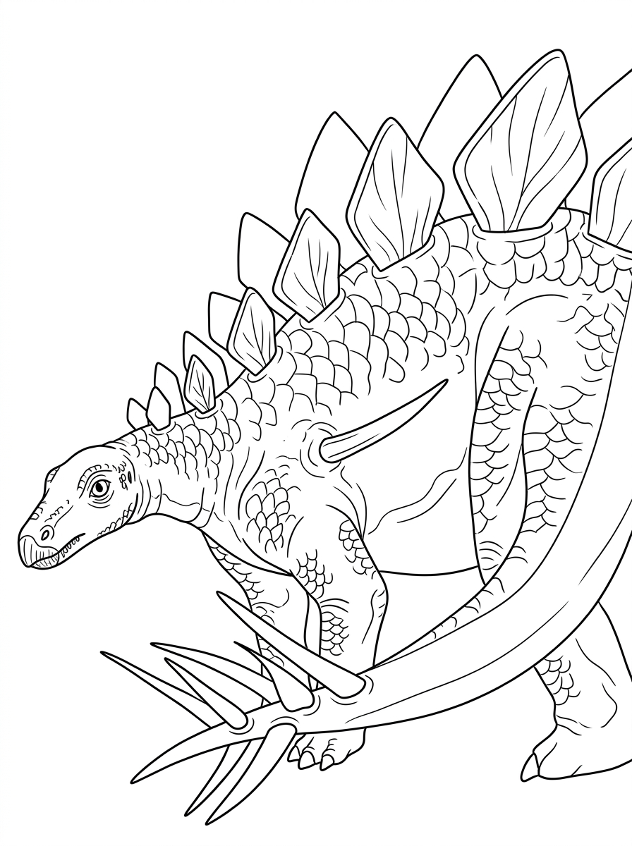 Kentrosaurus Coloring Pages 8 kids Kentrosaurus coloring pages